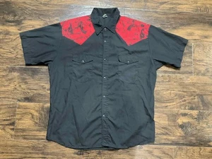 Rock Steady Herren Freizeit/Arbeitshemd schwarz und rot Größe XL - Bild 1 von 6