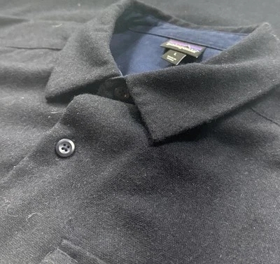 Patagonia Recycled Wool Button Up Shirt Mens Large L Navy Blue 50785 - Image 1 of 4