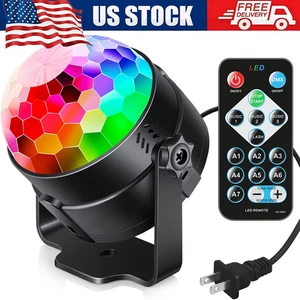 LED Disco Ball Light Party Magic Stage Light DJ Strobe Ball with Remote Control - Picture 1 of 10
