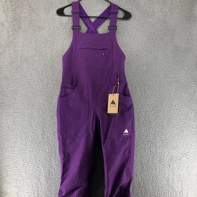 Burton Women's Size XL Avalon Stretch Bib Pants Ski Snowboard Imperial Purple Foto 1 de 4