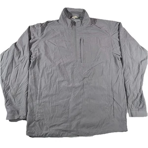 Duluth Trading Company Bogey 1/4 Zip Pullover Windshirt Grey Men's Medium Tall - Picture 1 of 8