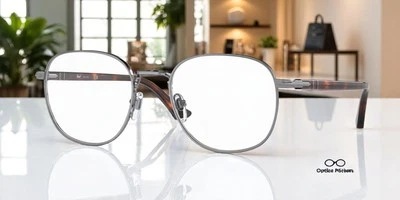 PERSOL PO1007V 513 Gunmetal Transparente 53 mm Unisex Anteojos Foto 1 de 2