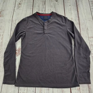 T-shirt Nomad grigia manica lunga poliestere termica Henley morbida uomo L - Foto 1 di 9