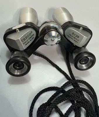 TASCO BINOCULARS 8X20 NO.502 VINTAGE WIDE ANGLE 1000YDS:262FT FULLY COATED - Image 1 of 4