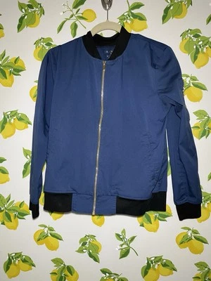 Jaanuu Scrub Jacket Size S Navy Blue Pockets Stretch Full Zip Unisex Medical - Image 1 of 4