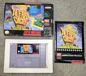 SUPER NINTENDO ALFRED THE CHICKEN SNES IN BOX, TESTED WORKING - Picture 1 of 11