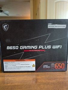 MSI B650 GAMING PLUS WIFI AM5 AMD B650 Motherboard - Photo 1/6