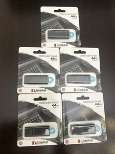 5 Kingston 64GB DataTraveler Exodia USB Flash Drives USB 3.2 Gen1 - Picture 1 of 2
