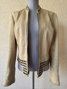 Paula Thomas For TW Leather Jacket Thomas Wylde Studded DESIGNER Silk Lined💀 - Picture 1 of 14