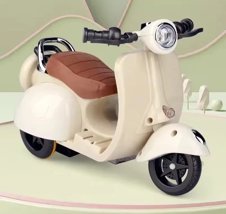 Roller für Labubu perfekte Größe Moped mit Licht und Geräuschen beige Geschenk Puppe