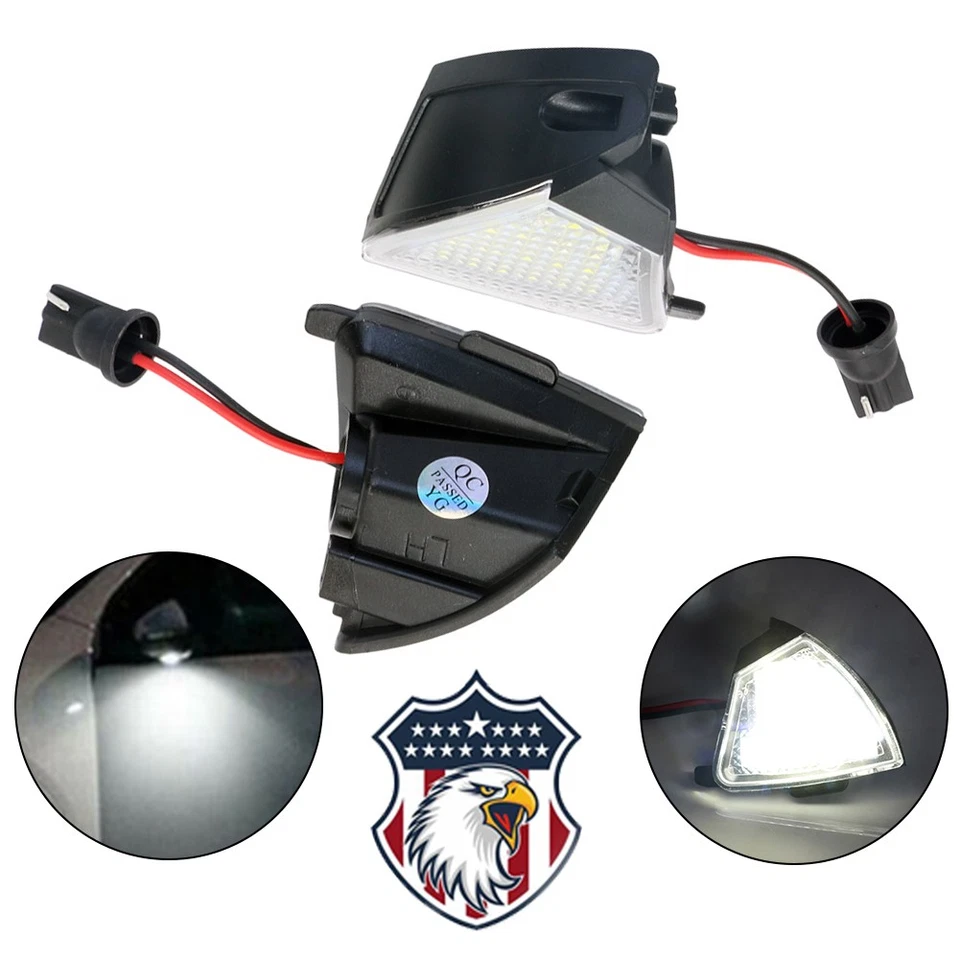 For Volkswagen VW Golf MK5 2004-09 GTI MKV 2006-09 LED Side Mirror Puddle Lights - Imagem 1 de 4