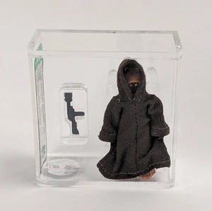 1977 Loose Kenner AFA 85 Star Wars ANH Jawa Dark Brown Stitch Action Figure - Picture 1 of 3
