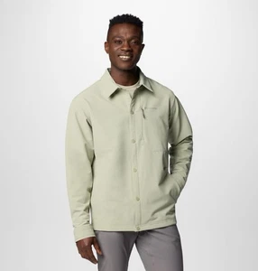NWT $90 Columbia Black Mesa Fleece Shirt Jacket Men’s Large Light Green - Picture 1 of 7