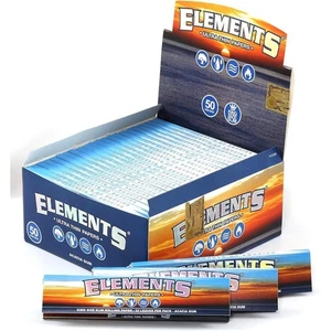 Elements King Size Slim - 50 Ultra Thin Rice Card Booklets - Picture 1 of 1