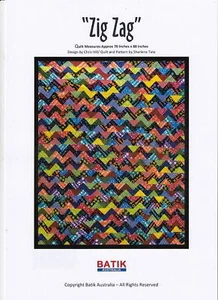 Batik Australia Quilt Patterns, ZIG ZAG & NOUGHTS & CROSSES - Picture 1 of 2