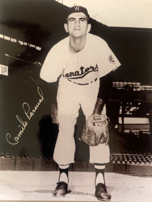 CAMILO PASCUAL   Washington Senators  Signed  B/W  8x10"  Photo #3     W/COA - Image 1 of 2