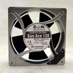 1 PZ SANYO Ventilatore 109S024UL AC 115V 14/12W 120*120*38MM Ventilatore telaio alluminio - Foto 1 di 3
