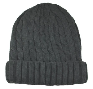 Cuffed Beanie Knit Winter Sweater Hat-black(thermal insulation) - Picture 1 of 1