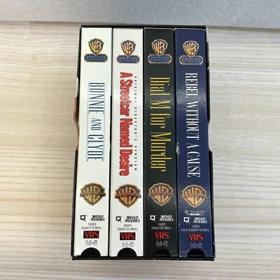 Warner Bros Classic Bonnie Clyde Dial Rebel Streetcar Named Desire 4-VHS Box Set - Image 1 of 4