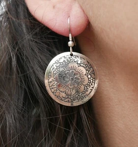 Ohrringe Orientalischer Tanz Bollywood Sari Hippie Ajmer Indien  - Bild 1 von 1