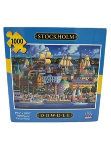 Rompecabezas Dowdle 19 1/4" x 26 5/8" Estocolmo, Suecia 1000 piezas nuevo - Imagen 1 de 2
