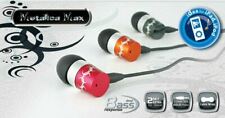 Orange In Ear Earphones Headphones Loud Bass Earbuds for Huawei