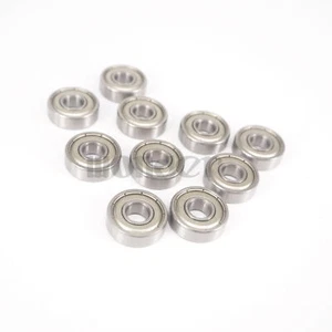 (10) 609ZZ 9x24x7mm ABEC1 Thin-wall Shielded Deep Groove Ball Bearing - Picture 1 of 4