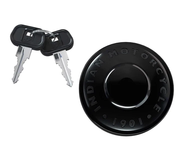 Indian Motorcycle Black Locking Gas Cap 2022-2024 Super Chief, 2014-2024 Chief - Imagem 1 de 4