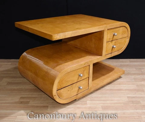 Art Deco Coffee Table - S Shape Tables 1920s Interiors Cover