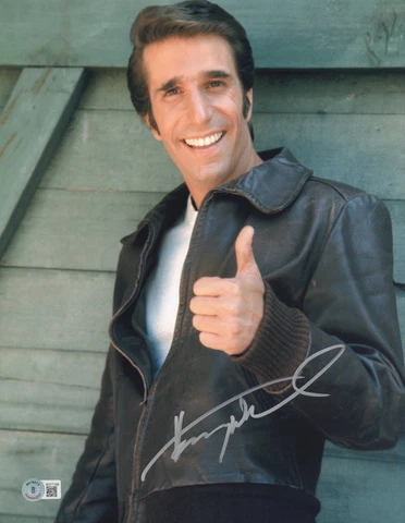 HENRY WINKLER SIGNED AUTOGRAPH HAPPY DAYS 11X14 PHOTO BECKETT BAS FONZIE Cover