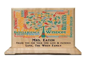 Personalized Teacher Gift Desk Plaque For A Great Teacher - Picture 1 of 5