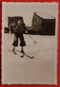 Foto Alpinista Esquiador Panorámica 1920 - 30 C. N°4 ( F 25 ) - Picture 1 of 2