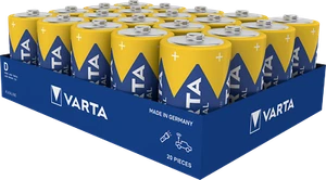 Varta Industrial Batterie D Mono Alkaline Batterien LR20 20er Pack Power DE - Bild 1 von 2
