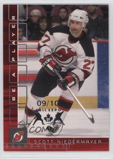 2001 ITG Be A Player Memorabilia Ruby Fall Expo /10 Scott Niedermayer #119 HOF