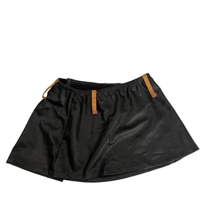 Disney Parks Mädchen 5/6 schwarz orange Rock Mini Kunstleder Überzieher Kostüm - Bild 1 von 7