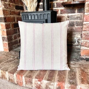 1421. Handmade - CHILE Red Stripe Cushion Cover, Various sizes - Picture 1 of 7