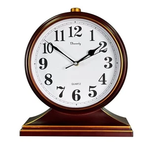 Desk Clocks for Table Decor,Retro Mantel Clock Battery Operated for Fireplace... - Picture 1 of 6