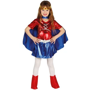 Wonder Woman Kostüm Mädchen Superhelden Outfit Supergirl Kinderkostüm 10-12 Jahr - Bild 1 von 1