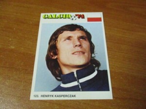 Fig. HENRYK KASPERCZAK - POLAND #123 World Cup MONACO 1974 Ed. EDIRAF
