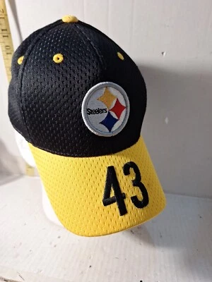 Gorra de béisbol Reebok NFL Pittsburgh Steelers #43 Polamaou juvenil - talla 1 se adapta a la mayoría Foto 1 de 4