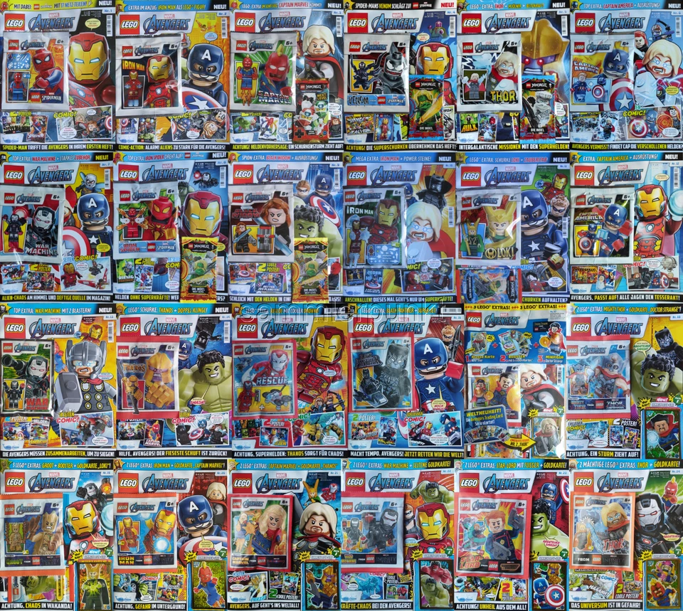 1 LEGO® AVENGERS MAGAZIN & LIMITIERTER MINIFIGUR bzw. MINIBAUSATZ Ihrer Wahl - Bild 1 von 1