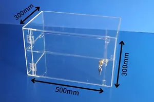 Premium Lockable Display Cabinet Shop Cabinet 30 x 50 x 30cm 5mm, keys - Picture 1 of 5