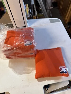 Lote de 4 bolsas de lanzamiento ACA Orange Daily 66X Cornhole 6" x 6" - 14 oz Foto 1 de 4