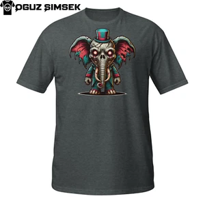 Creepy Circus Elephant T-Shirt | Evil Clown Trunk | Horror Big Top Tee - Picture 1 of 33
