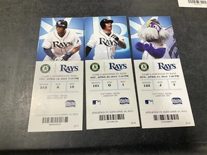Tampa Bay Rays 2013 Ticket Stub 19.04.13-20.04.13-21.04.13 vs A's - Bild 1 von 4