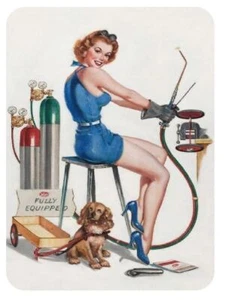 Pinup Girl Sticker Decal Vintage pin up pin-up P251 - Picture 1 of 1