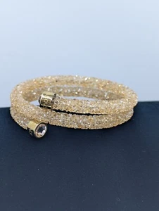Swarovski Crystaldust Double Bangle Bracelet U236 - Picture 1 of 9