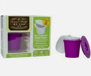 Perfect Pod EZ-Cup 2.0 Purple Refillable Coffee Capsule Keurig QUICK SHIPPING - Picture 1 of 9