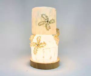 Stimmungslampe, Stimmungslicht, Selenitturmlampe, Citrinlampe, Kristalllampe - Bild 1 von 5