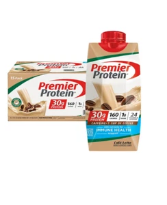 Premier Protein 30g. High Protein Shake, Café Latte (11 fl. oz., 15 pk.) - Picture 1 of 4